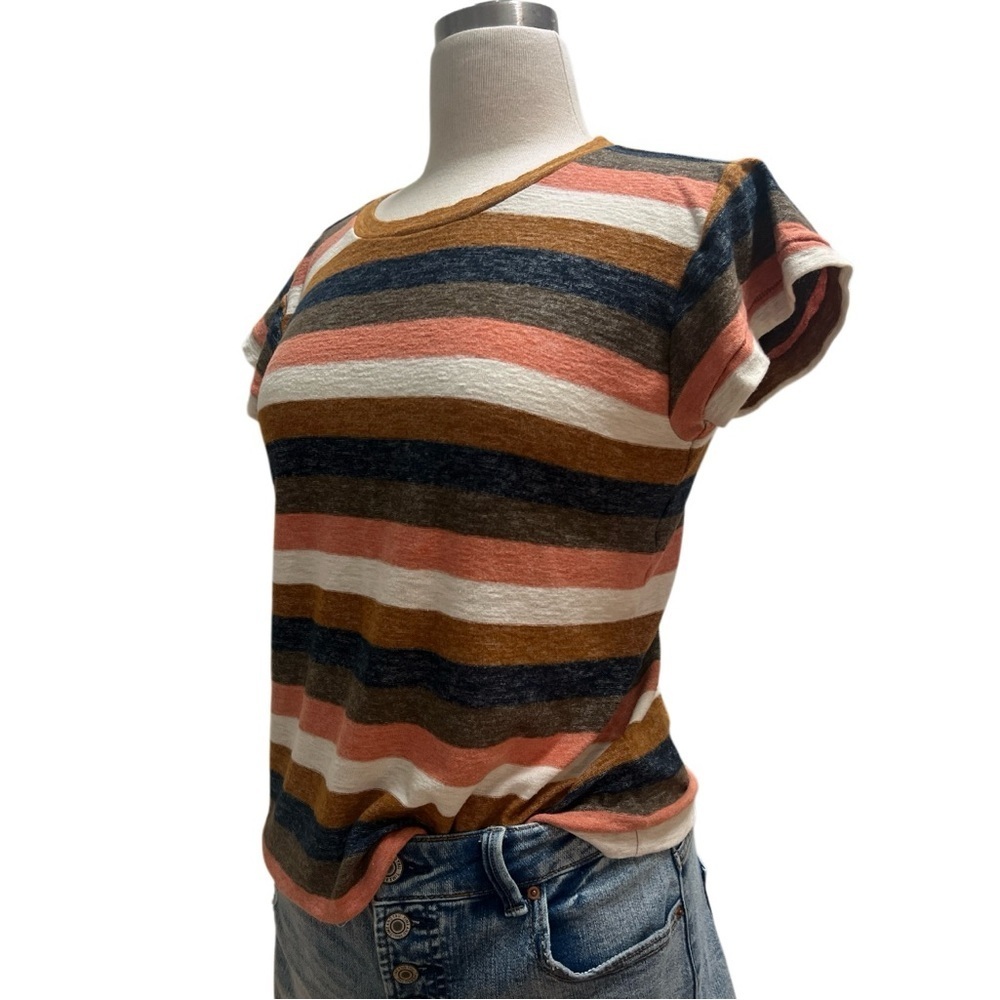 Madewell Multicolor Striped Short Sleeve Tee - Picture 5 of 5